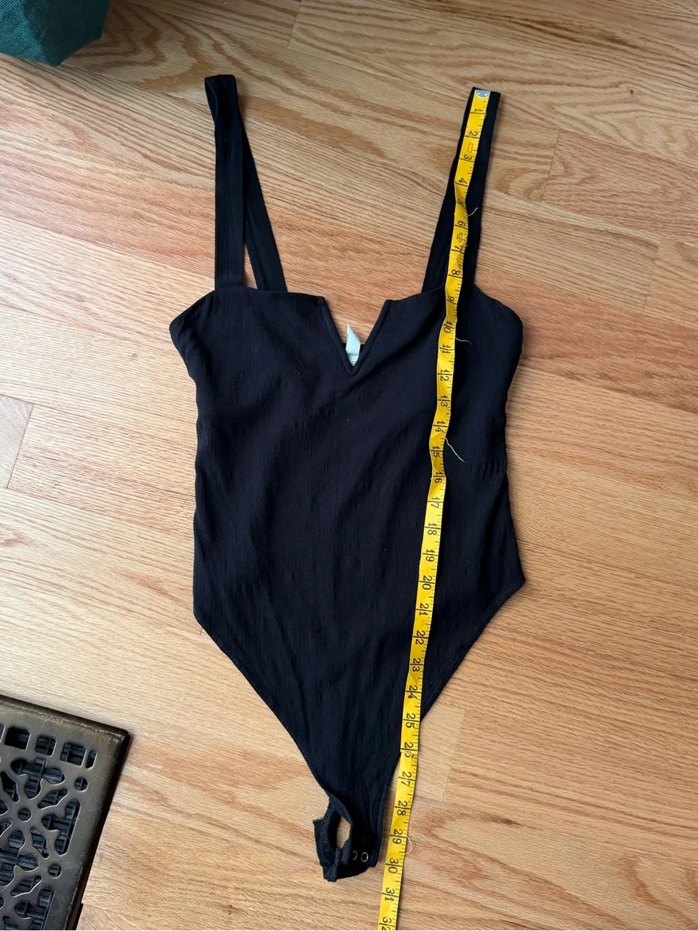 Free People Black Sweetheart Low Back Bodysuit Size Small